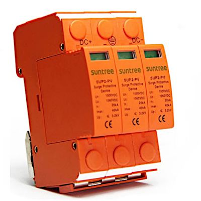 Descargador de sobretensiones CC Tipo II 1000Vcc SUP2-PV1000V