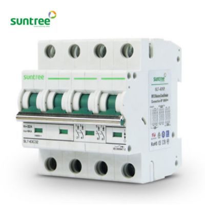 Interruptor Termomagnetico de CC 1000V SL7-63 4P  20A 4 Polos